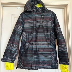 Burton DryRide Ladies Small Snowboard jacket Multicolor Striped